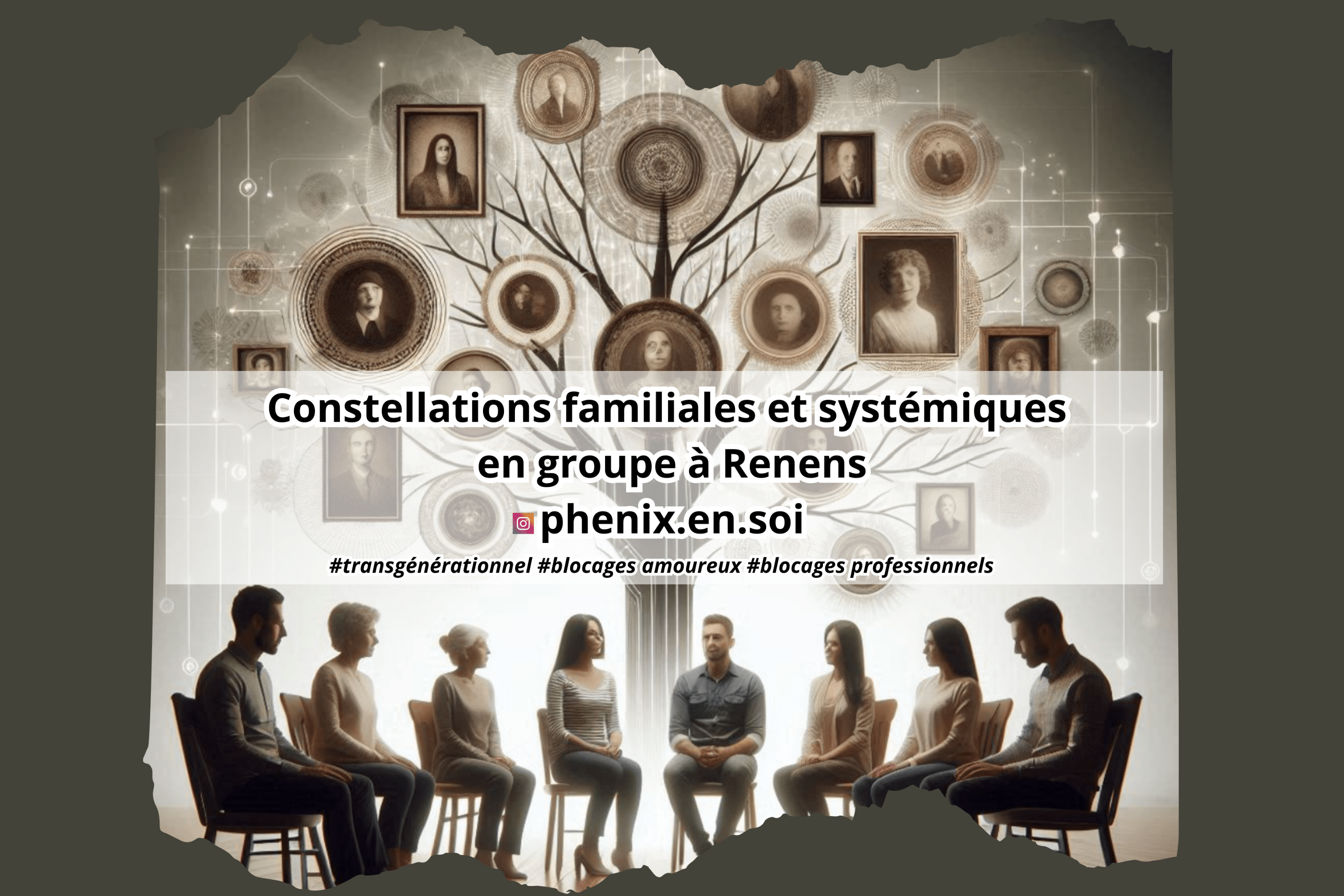 Constellations familiales et systémiques en groupe