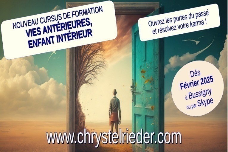 Cursus de formation - Vies antérieures, karma, enfance, TAEV©, TMA© (Méthode Chrystel Rieder©) - Module 2